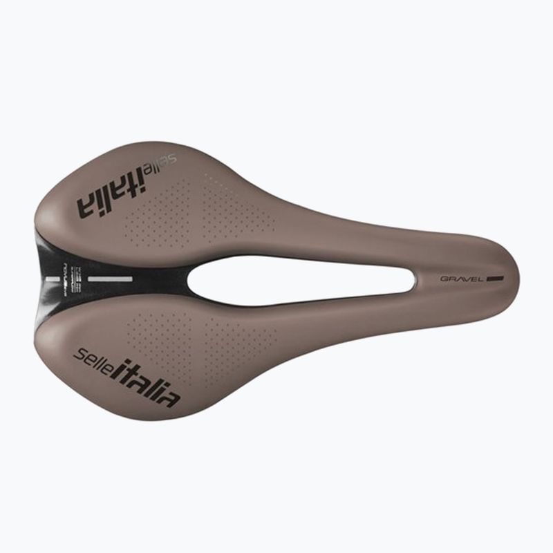 Sedlo na bicykel Selle Italia Novus Boost Evo Gravel TM, Superflow, Manganese Rail, Soft-Trek brown 3