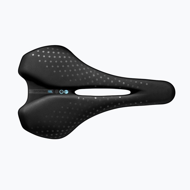 Cyklistické sedlo SAN MARCO Sportive Gel Open Small čierne