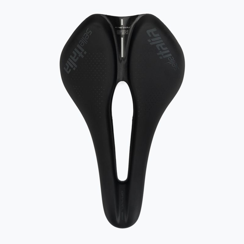 Cyklistické sedlo Selle Italia Novus Boost Evo Gravel TM Superflow, Manganese Rail, Soft-Trek black 3