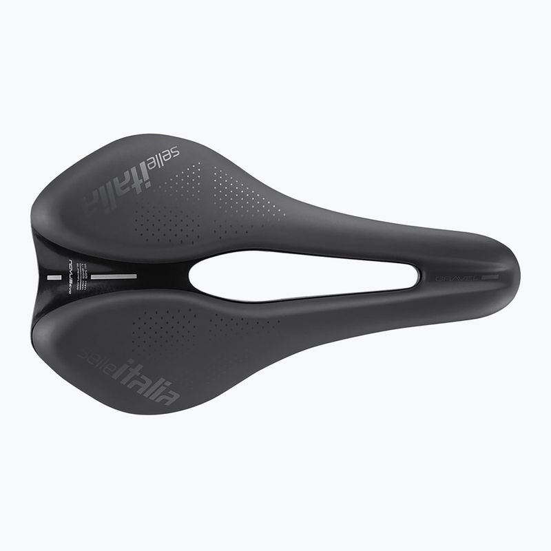 Cyklistické sedlo Selle Italia Novus Boost Evo Gravel TM Superflow, Manganese Rail, Soft-Trek black 2