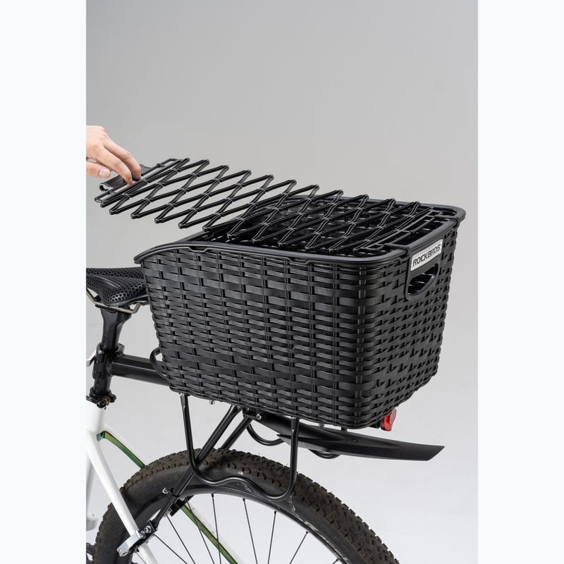 Košík na bicykel Kosz Rockbros 330003001 Rear Bicycle Basket black 2