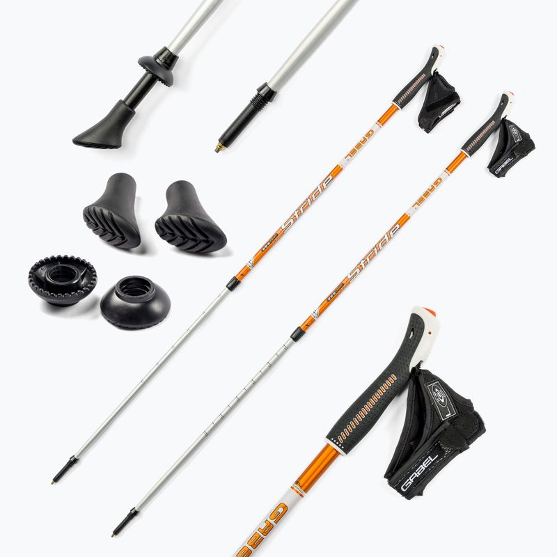 Palice na nordic walking GABEL Vario S - 9.6 orange 7008350550000 7