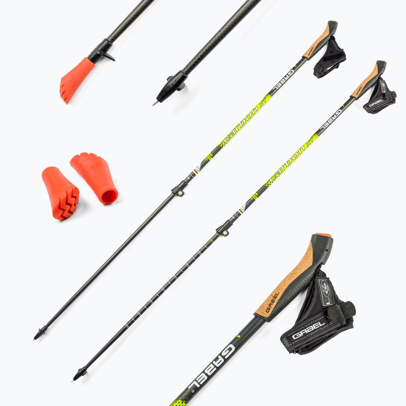 Palice na nordic walking GABEL Carbon XT 2S F.L black 7008351490000 7