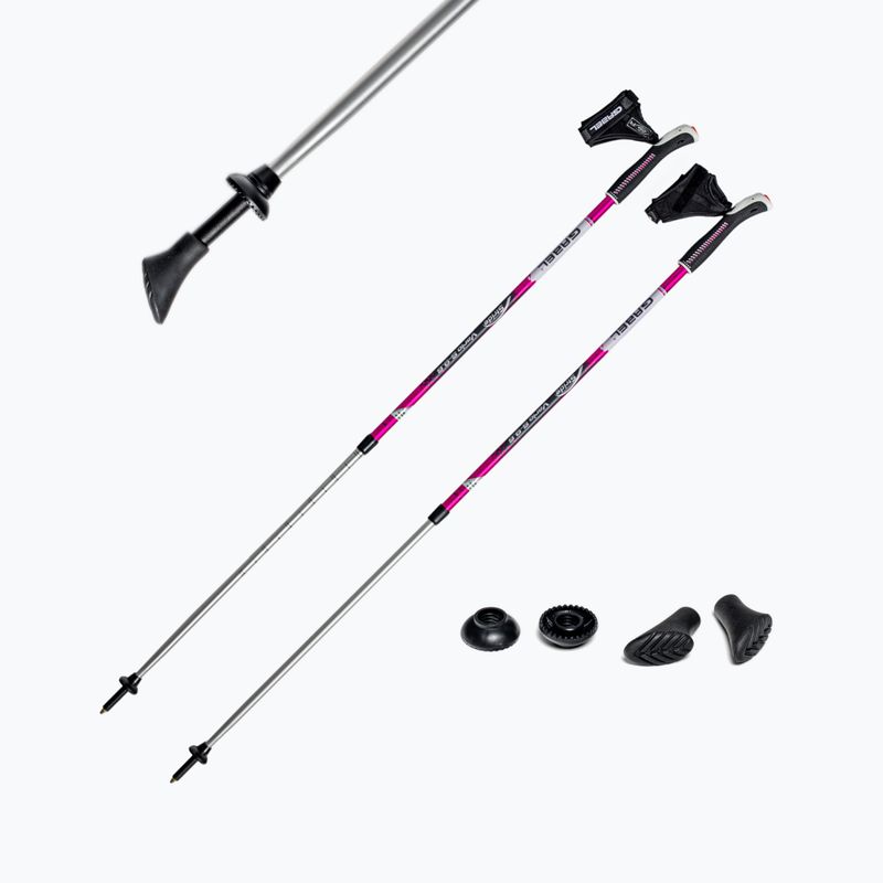 Palice na nordic walking GABEL Vario S - 9,6 pink 7008350620000 3