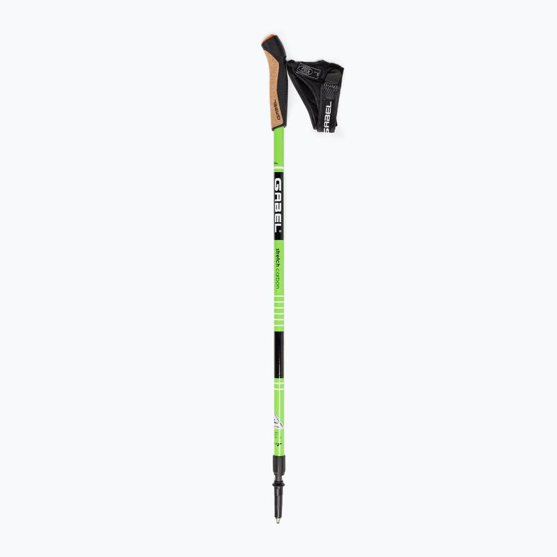 Palice na nordic walking GABEL Strech Carbon green 2