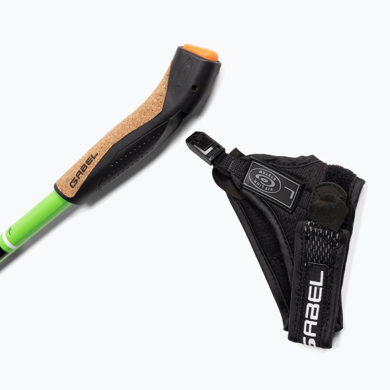 Palice na nordic walking GABEL Strech Carbon green 4