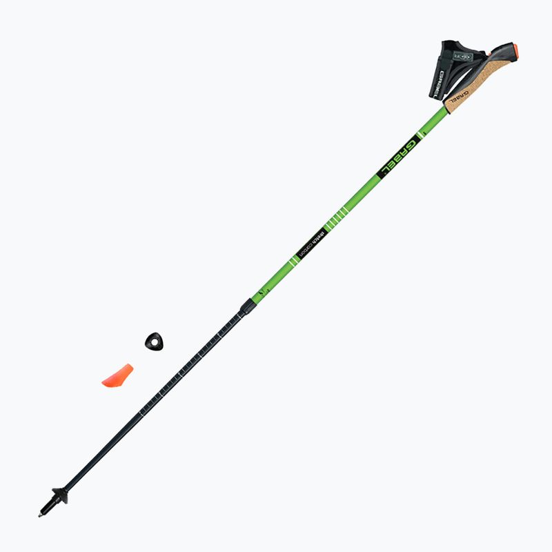 Palice na nordic walking GABEL Strech Carbon green 7