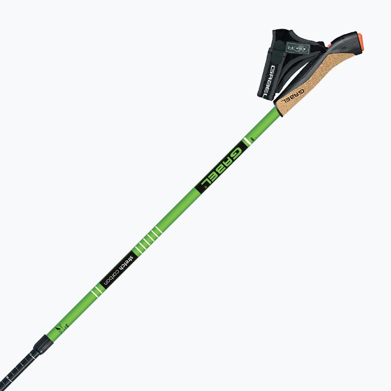 Palice na nordic walking GABEL Strech Carbon green 8