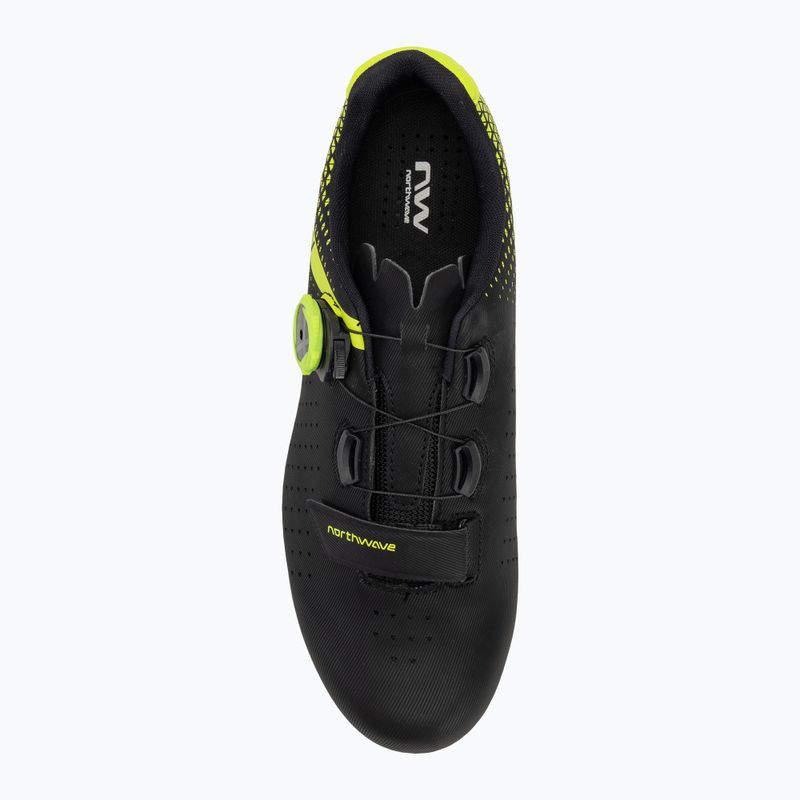 Pánske cyklistické tretry Northwave Core Plus 2 black/yellow fluo 5