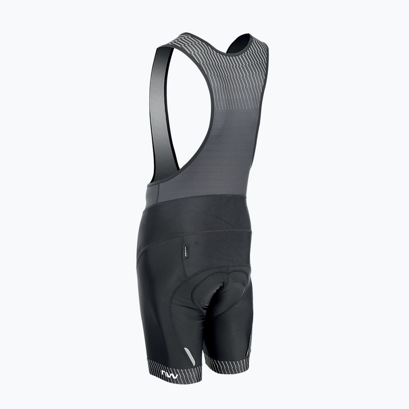 Northwave Origin Bibshort pánske cyklistické šortky black/grey 89221020 5