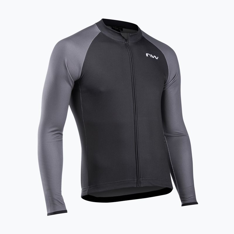 Pánsky cyklistický dres Northwave Blade 4 LS black / dark grey 5
