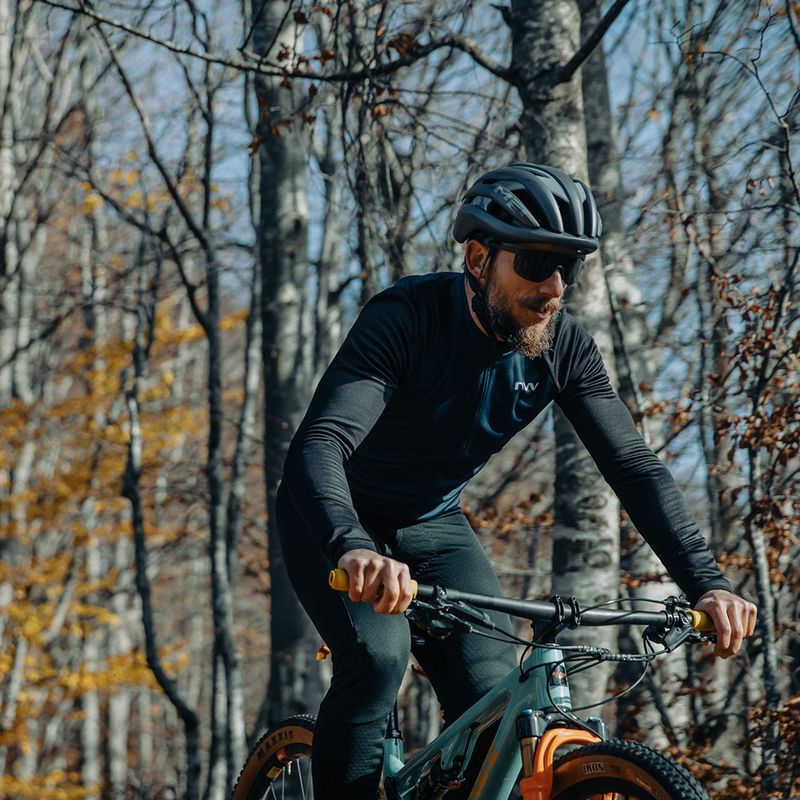 Pánsky cyklistický dres Northwave Blade 4 LS tmavo modrý / čierny 3