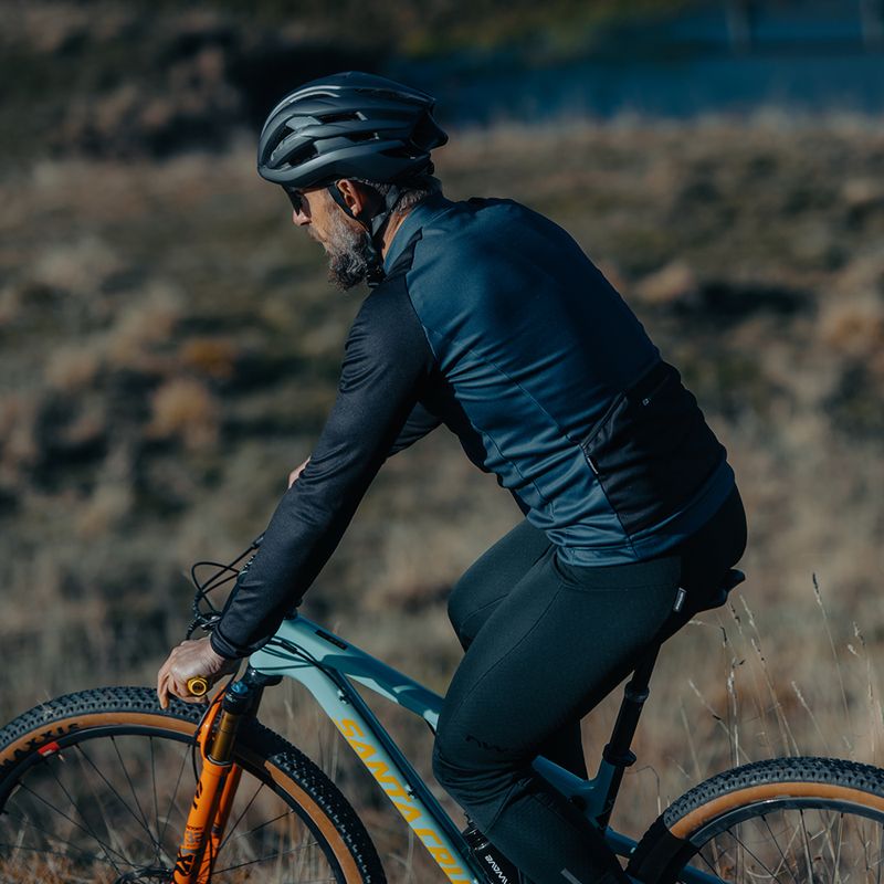 Pánsky cyklistický dres Northwave Blade 4 LS tmavo modrý / čierny 6