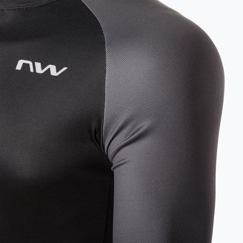 Pánsky cyklistický dres Northwave Blade 4 LS black / dark grey 3