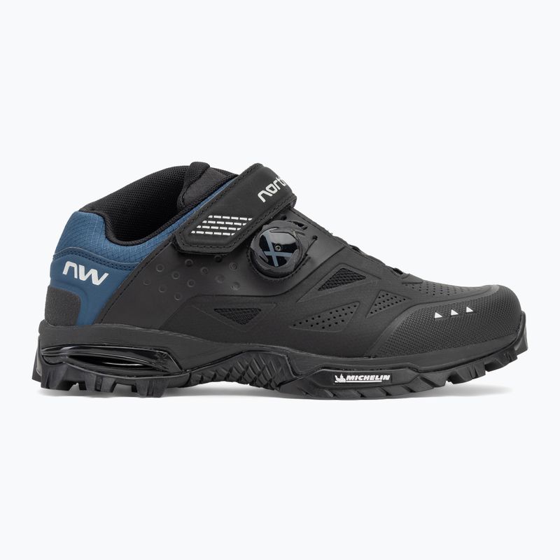Pánske MTB cyklistické topánky Northwave Enduro Mid 2 black/deep blue 2