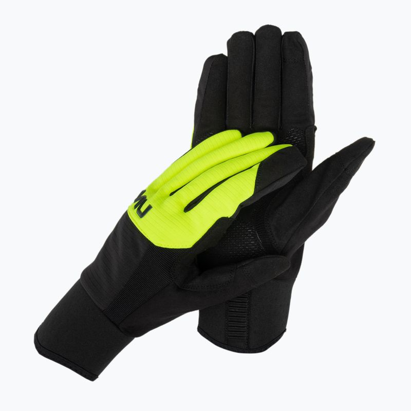 Pánske cyklistické rukavice Northwave Fast Gel black / yellow fluo