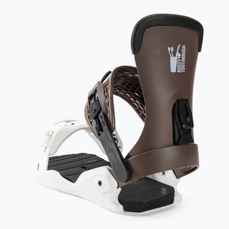 Pánske snowboardové viazanie Drake Fifty Rtb chocolate/white 4