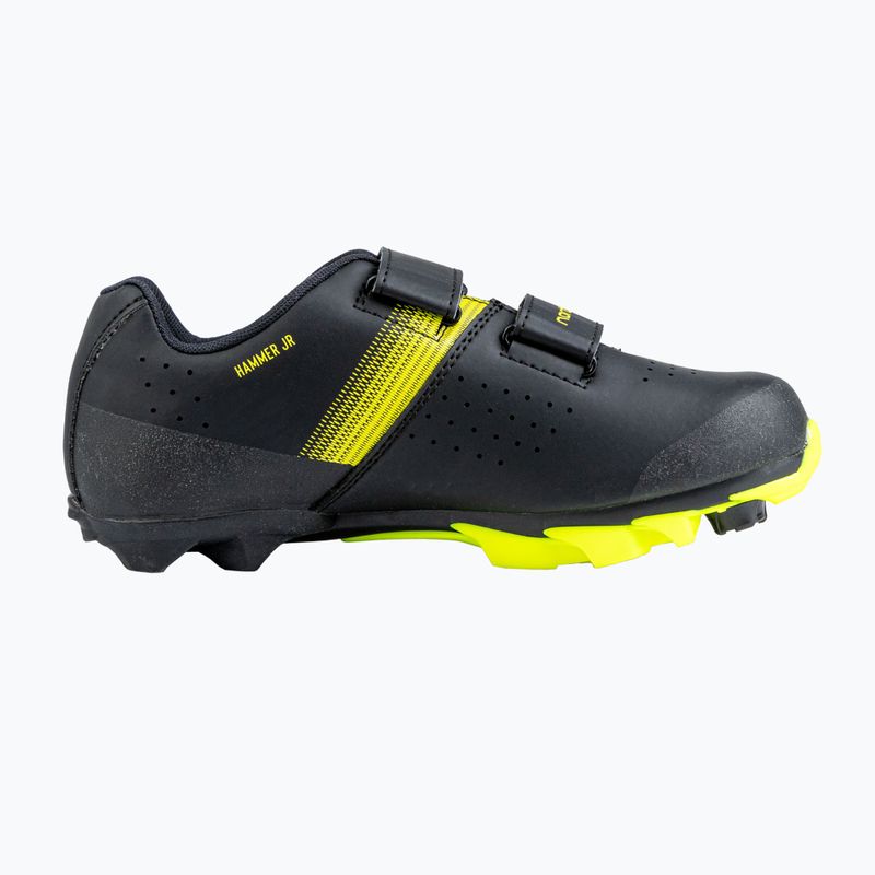Detské cyklistické topánky MTB Northwave Hammer Junior black/yellow fluo 2