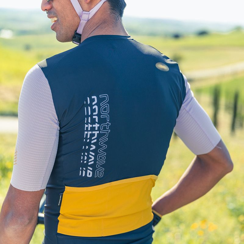 Pánsky cyklistický dres Northwave Extreme Evo black/lilac 6