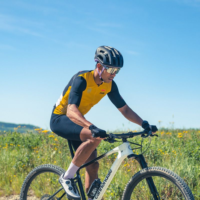 Pánsky cyklistický dres Northwave Extreme Evo okrovo-čierny 5