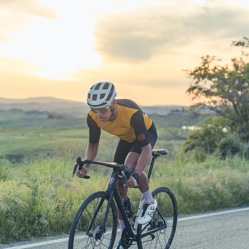 Pánsky cyklistický dres Northwave Extreme Evo okrovo-čierny 6