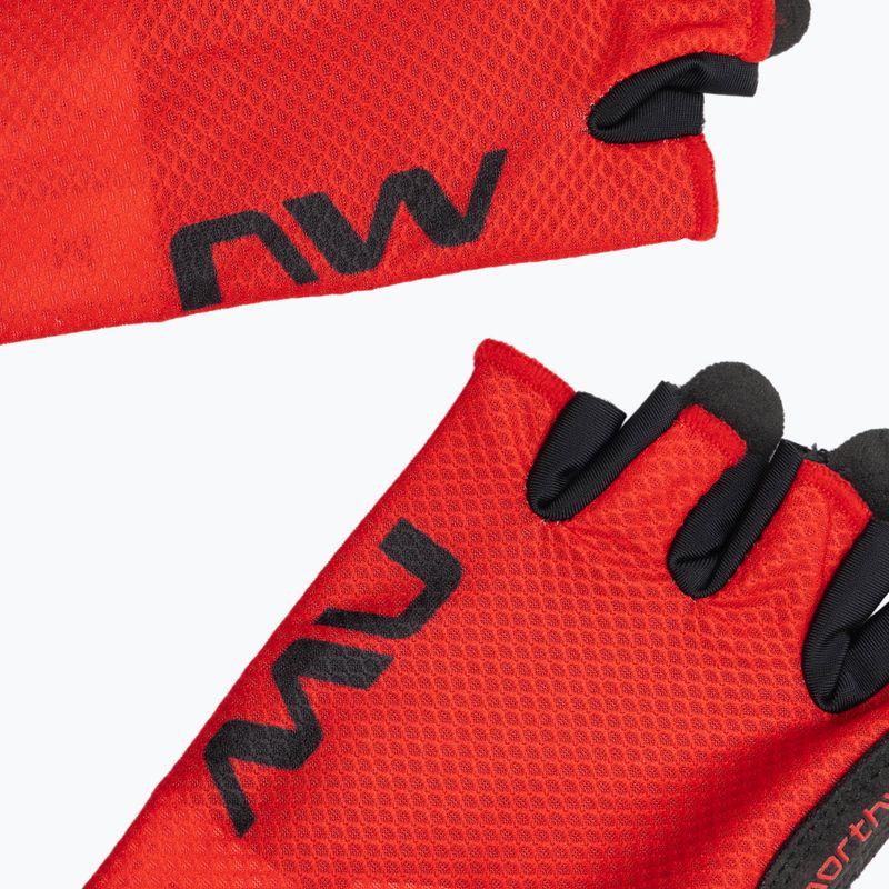 Pánske cyklistické rukavice Northwave Active Short Finger radiant red 4