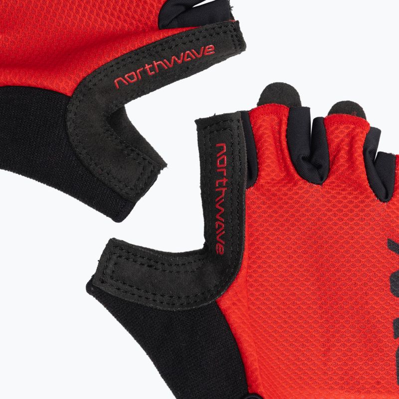 Pánske cyklistické rukavice Northwave Active Short Finger radiant red 5