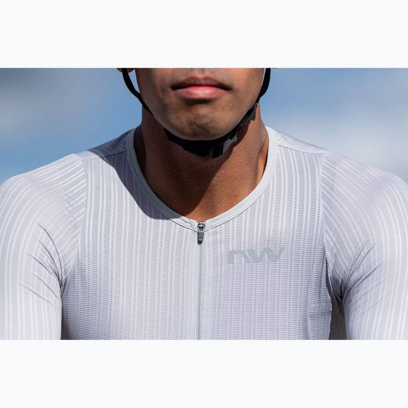 Pánsky cyklistický dres Northwave Extreme Ultra Light svetlo šedý 5