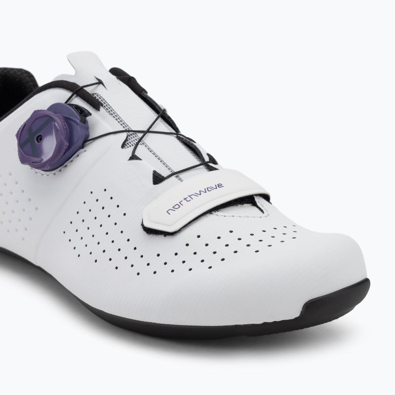 Dámska cestná obuv Northwave Storm Carbon white/dark purple 7