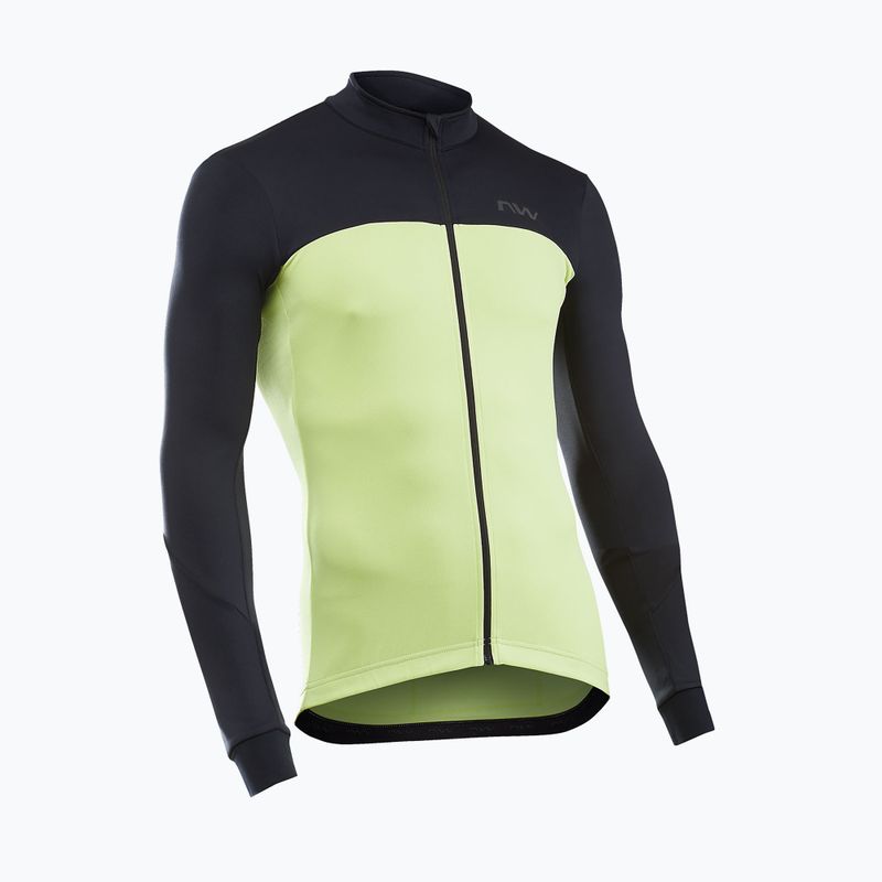 Pánska cyklistická mikina Northwave Force 2 Jersey FZ cool matcha/black