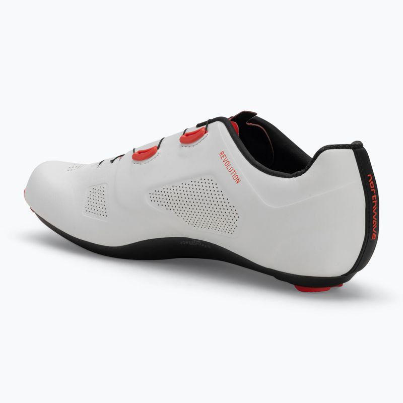 Pánske cyklistické tretry Northwave Revolution white/red fluo 3