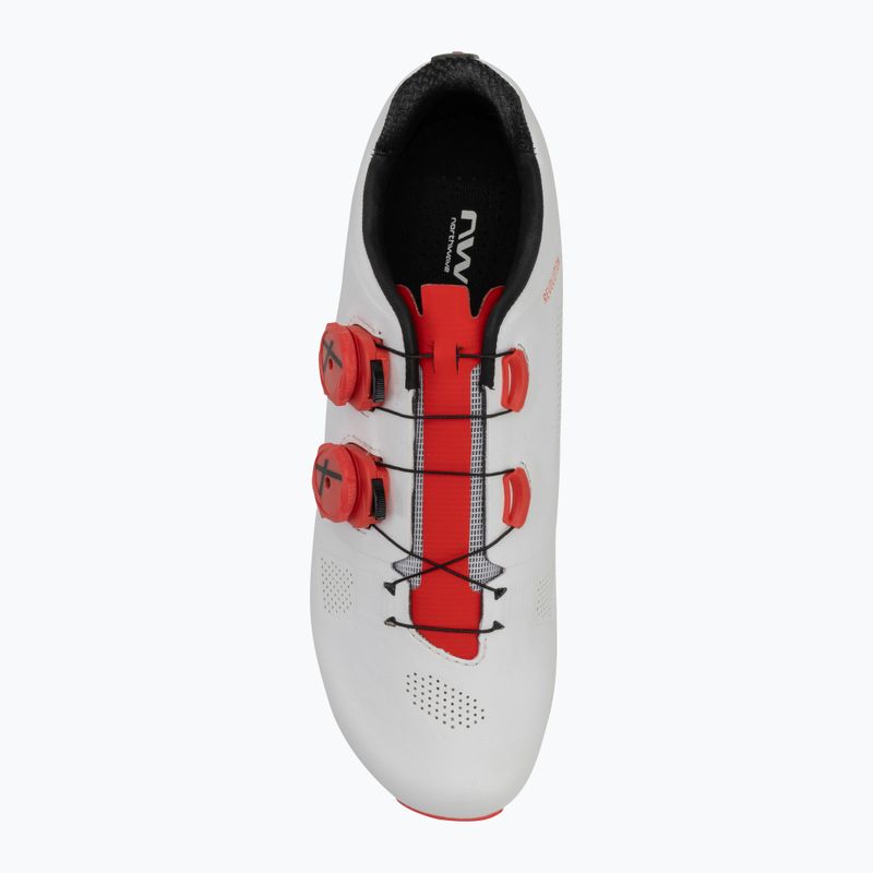Pánske cyklistické tretry Northwave Revolution white/red fluo 5