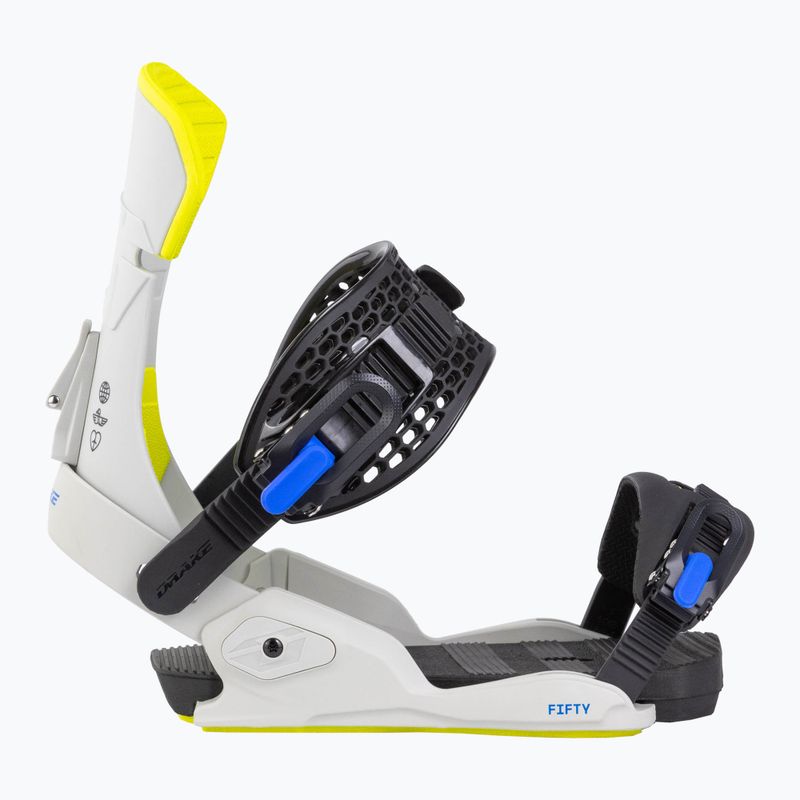 Pánske snowboardové viazanie Drake Fifty grey/lime 2