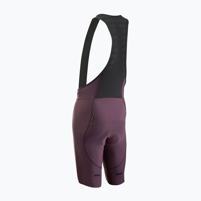 Pánske cyklistické šortky Northwave Fast Bibshort grape wine 2
