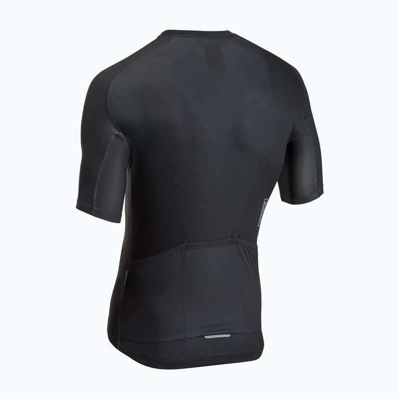 Pánsky cyklistický dres Northwave Force Evo black/light grey 2
