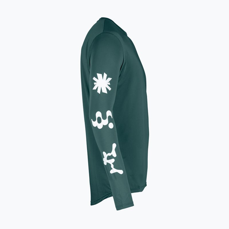 Pánske cyklistické tričko longsleeve Northwave Xtrail petroleum/white 3