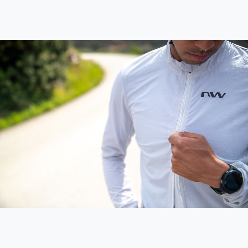 Pánska cyklistická bunda Northwave Extreme Light Wind light grey 5