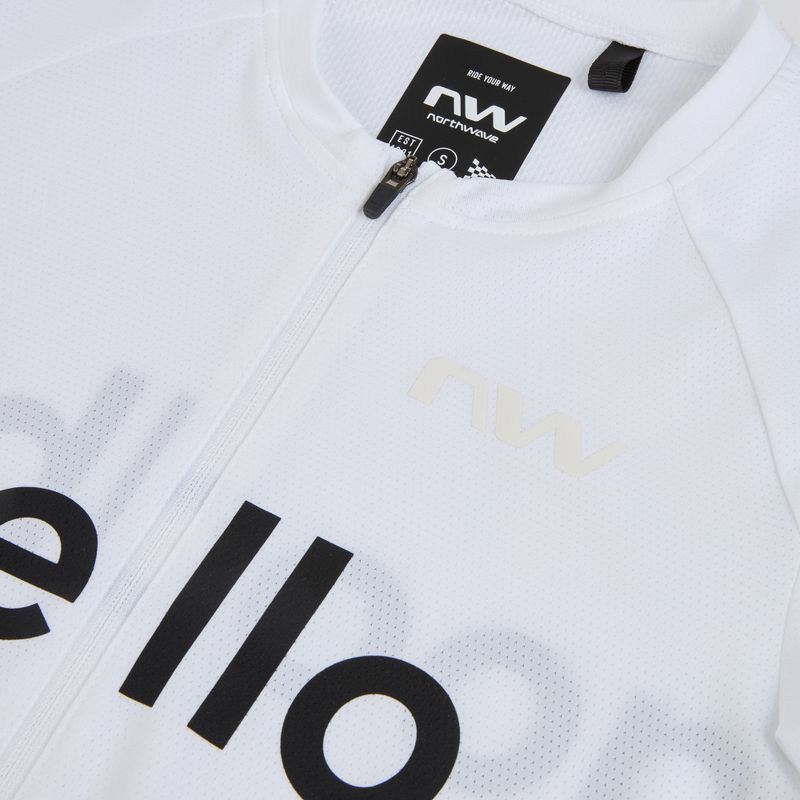 Pánsky cyklistický dres Northwave Blade Hello Goodbye white 3