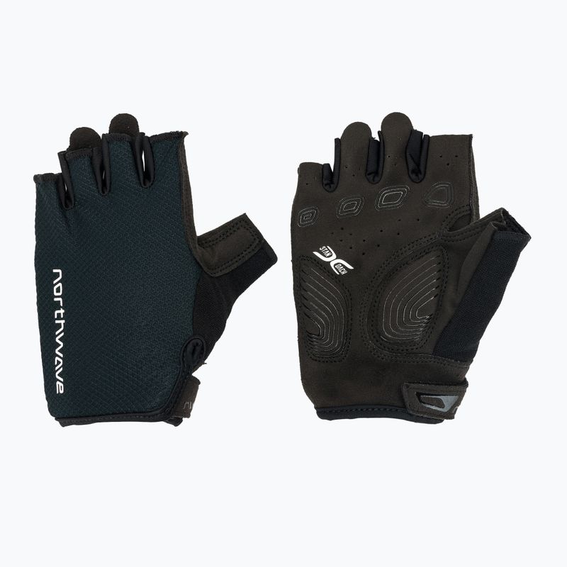 Pánske cyklistické rukavice Northwave Active Max Short Finger black