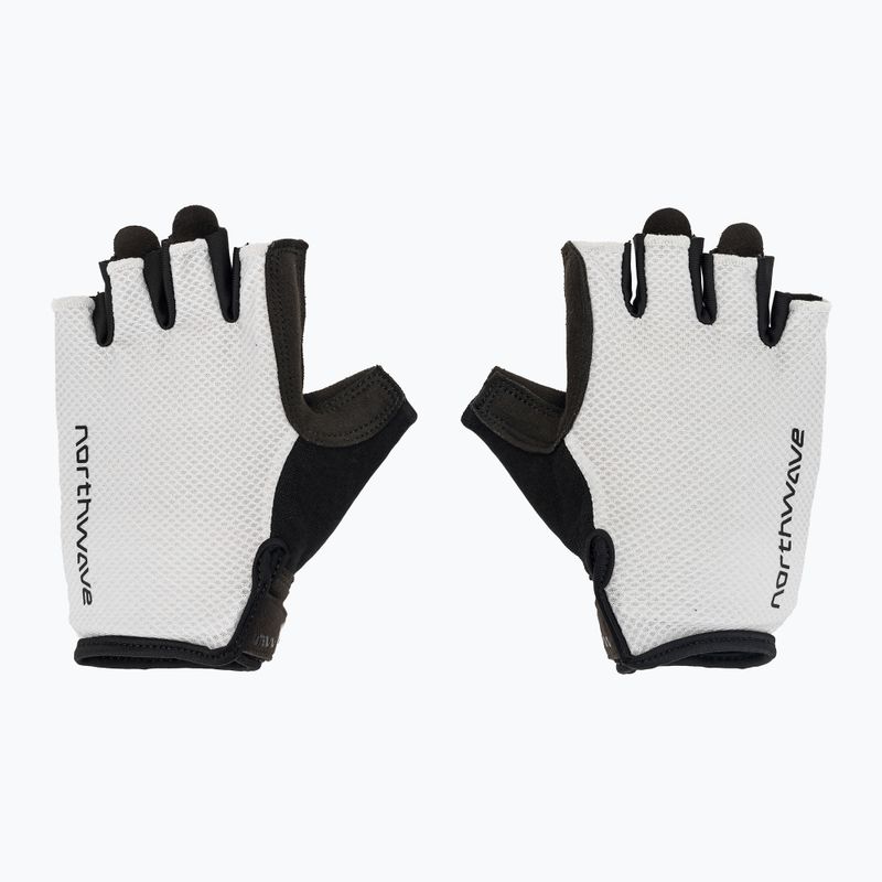 Pánske cyklistické rukavice Northwave Active Max Short Finger light grey 2