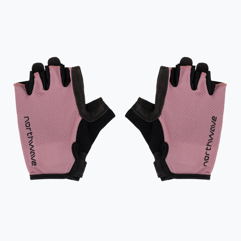 Dámske cyklistické rukavice Northwave Active Max Short Finger dusty malva 2