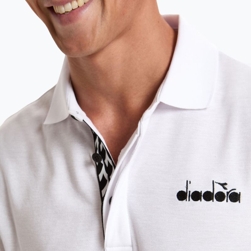 Pánske tenisové polo tričko Diadora Statement white 102.176856 5