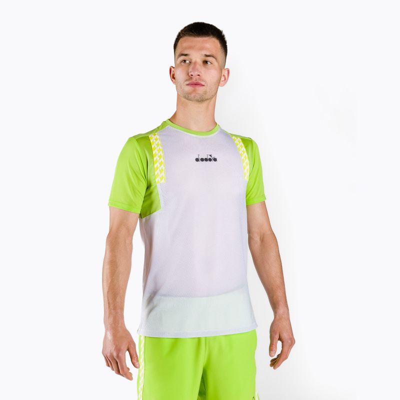 Pánske tenisové tričko Diadora Clay white 102.176842