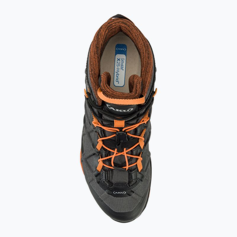 AKU pánske turistické topánky Rocket Mid DFS GTX black/orange 5