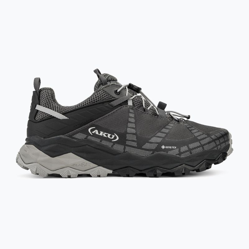 AKU pánske turistické topánky Flyrock GTX black/silver 2
