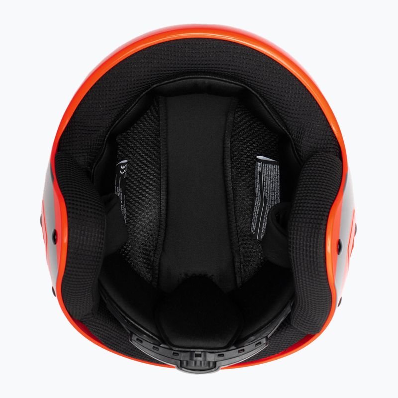 Detská lyžiarska prilba Briko Vulcano FIS 6.8 JR shiny orange/black 6
