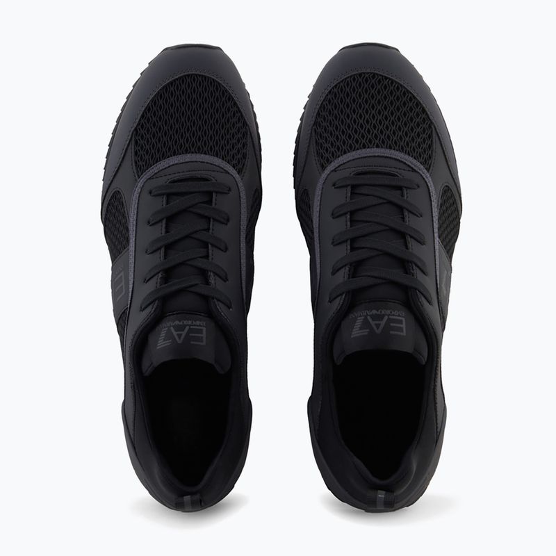 Topánky EA7 Emporio Armani Black & White Laces black / asphalt 12