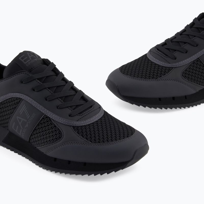 Topánky EA7 Emporio Armani Black & White Laces black / asphalt 13