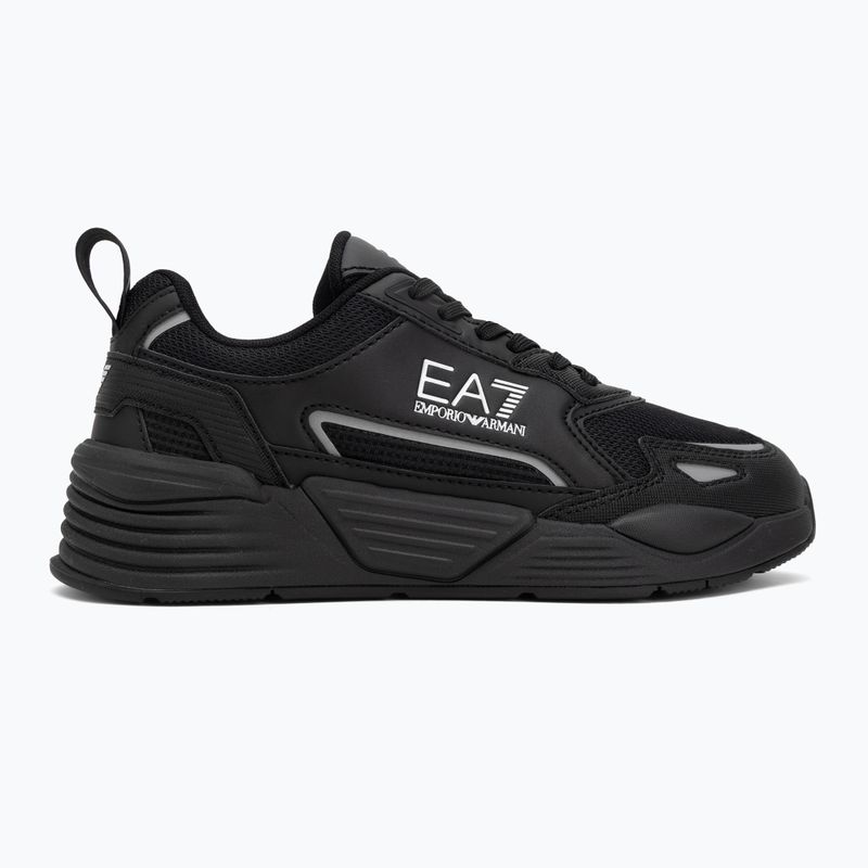 Topánky EA7 Emporio Armani Ace Runner New triple black / silver 2