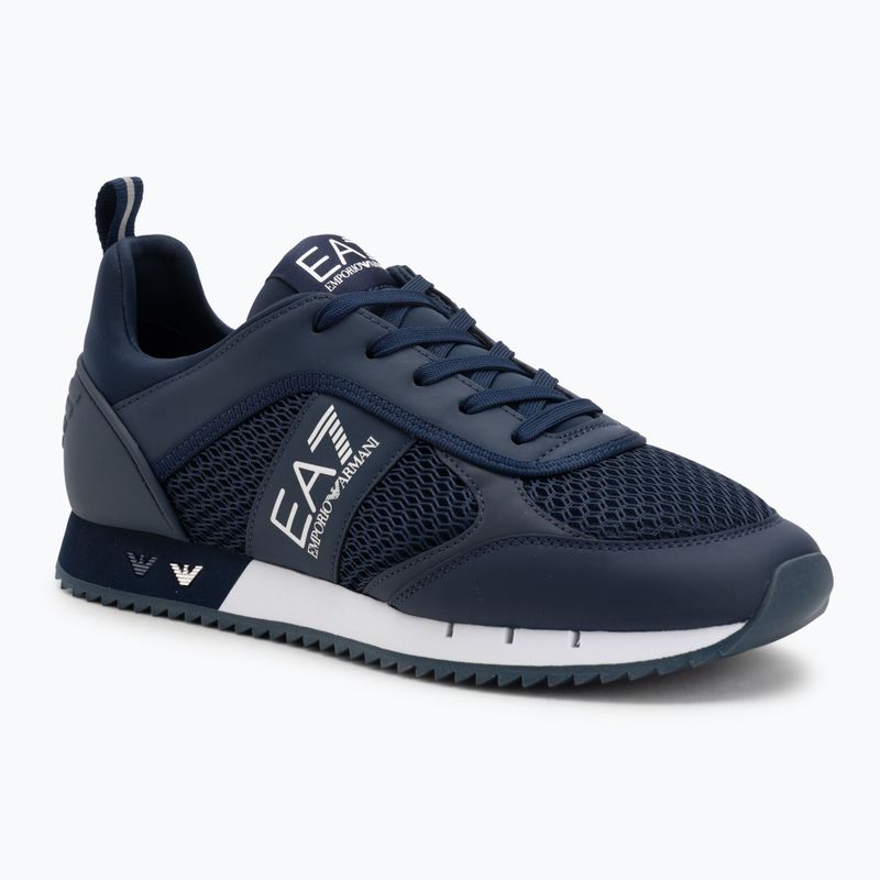 Topánky EA7 Emporio Armani Black & White Laces navy / white